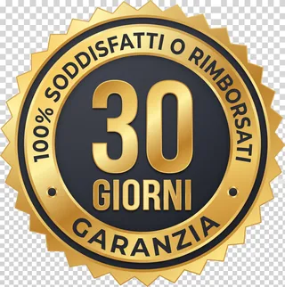 Garanzia 30 giorni soddisfatti o rimborsati